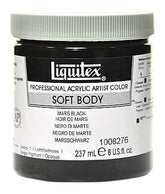 Liquitex Professional Soft Body Acrylic Paint 8-oz jar, Mars Black - Al Masam Stationery LLC